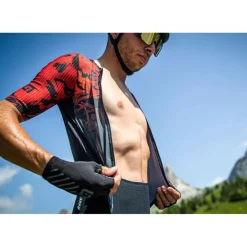 Alé R-EV1 Hive 2.0 Skinsuits met Korte Mouwen Heren - rood