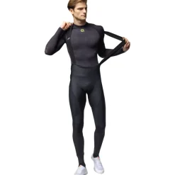 Winterbroeken < Ale Alé R-EV1 Voltage Fietsbroek met bretels Heren - black