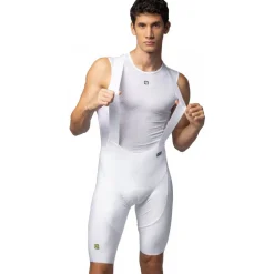 Alé R-EV1 Voltage Fietsshorts met bretels Heren - wit