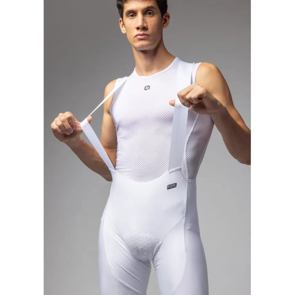 Alé R-EV1 Voltage Fietsshorts met bretels Heren - wit
