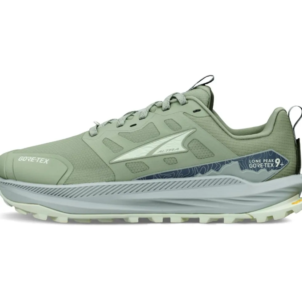 Altra Lone Peak 9+ GTX Trail Running Schoenen Dames - Dusty Olive