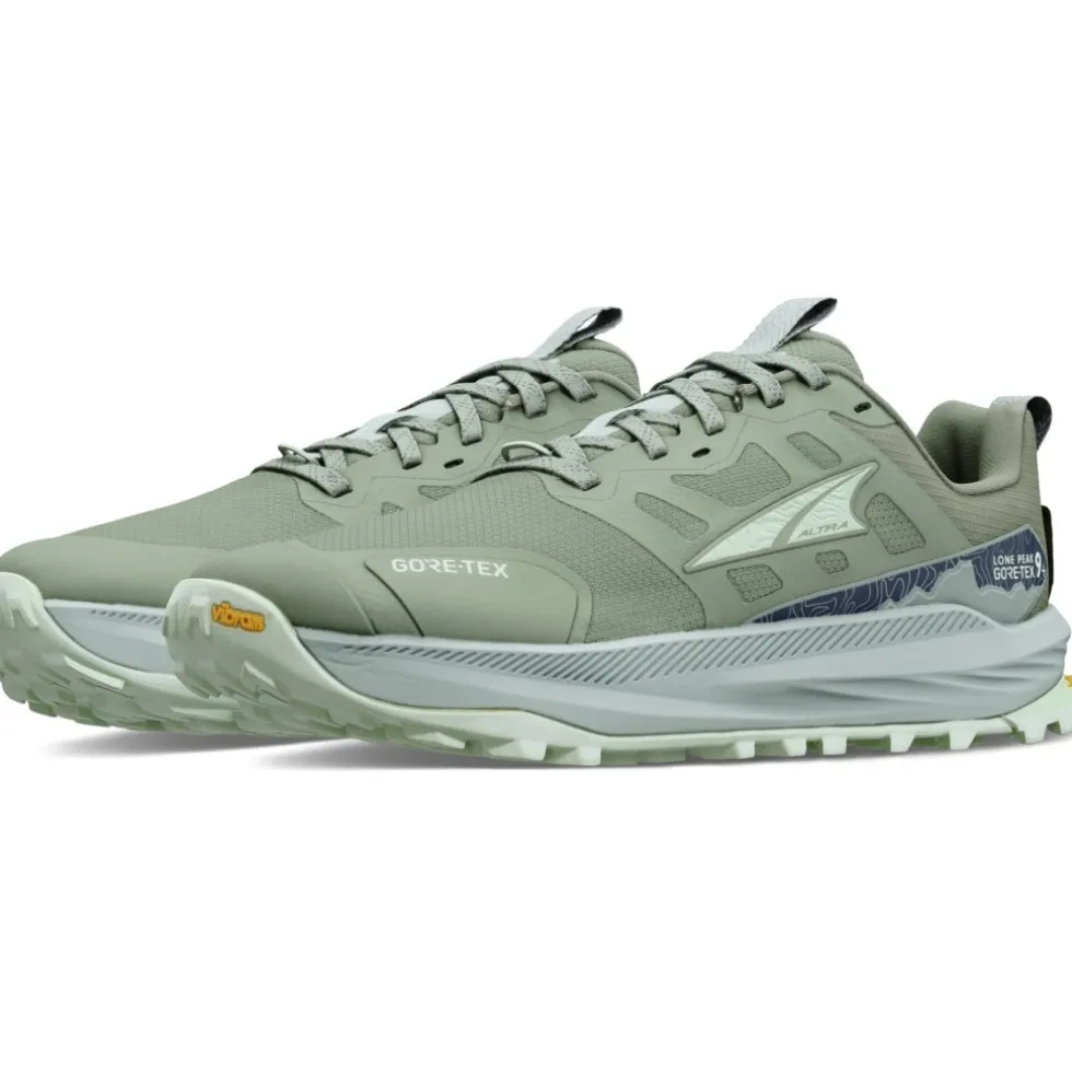 Altra Lone Peak 9+ GTX Trail Running Schoenen Dames - Dusty Olive