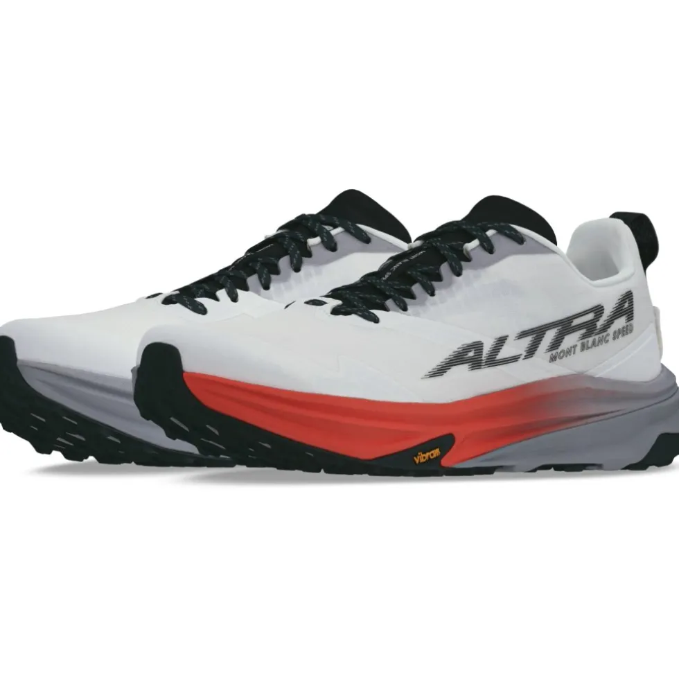 Altra Mont Blanc Speed Trail Running Schoenen Dames - White/Coral