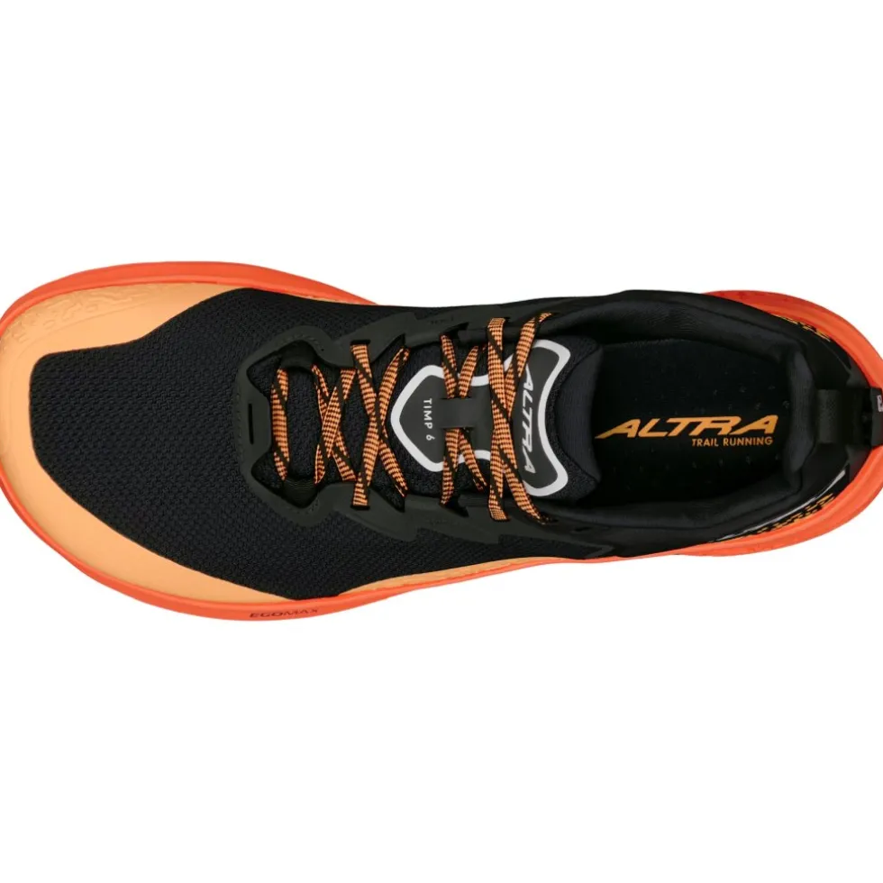 Altra Timp 6 Trail Running Schoenen Heren - Zwart/Oranje