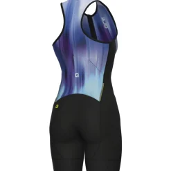 Alé TRIATHLON Crazy Triatlonpak zonder mouwen voor dames - blue combo