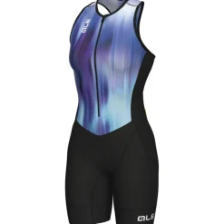 Alé TRIATHLON Crazy Triatlonpak zonder mouwen voor dames - blue combo