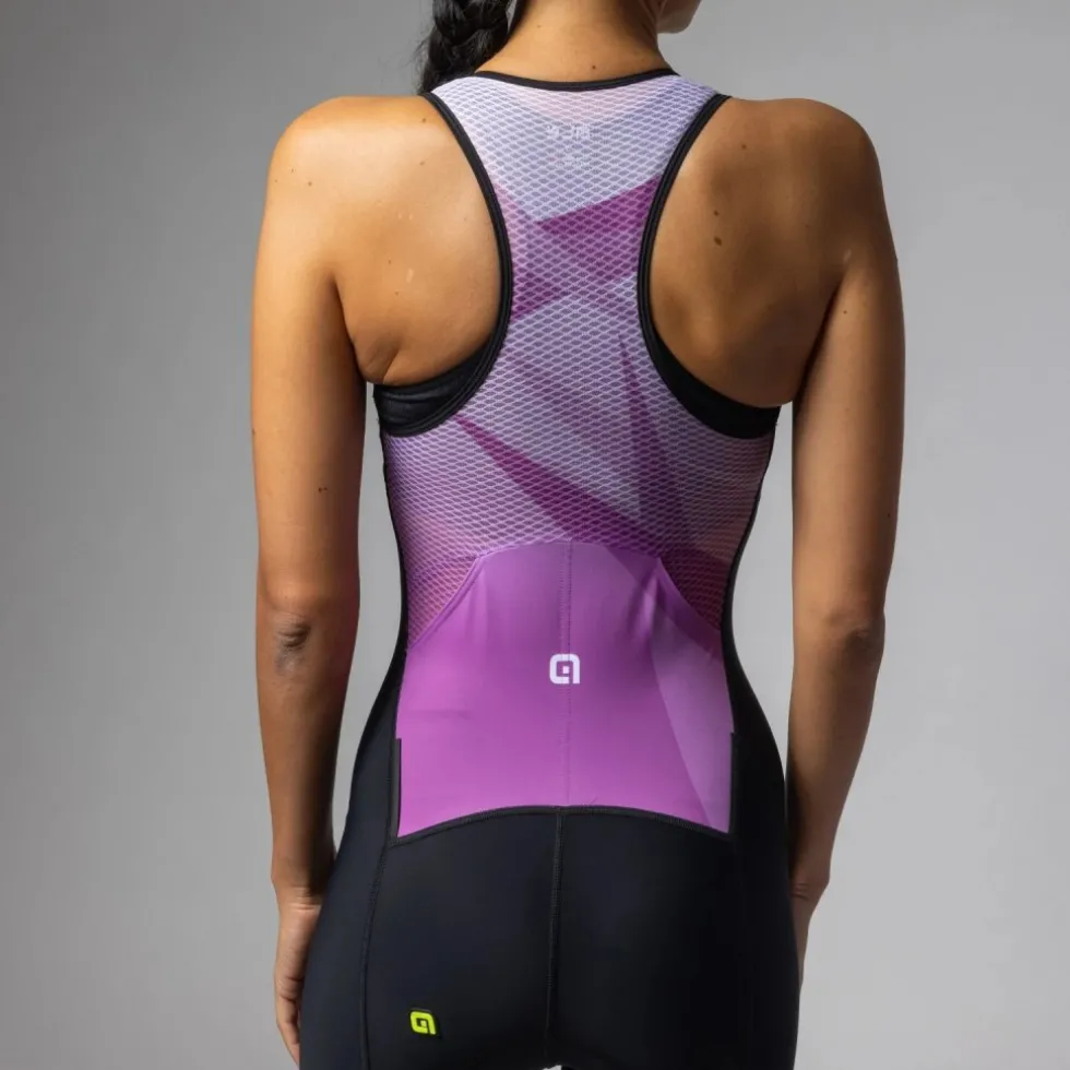 Alé TRIATHLON Horizon Trisuit zonder mouwen Dames - violetta
