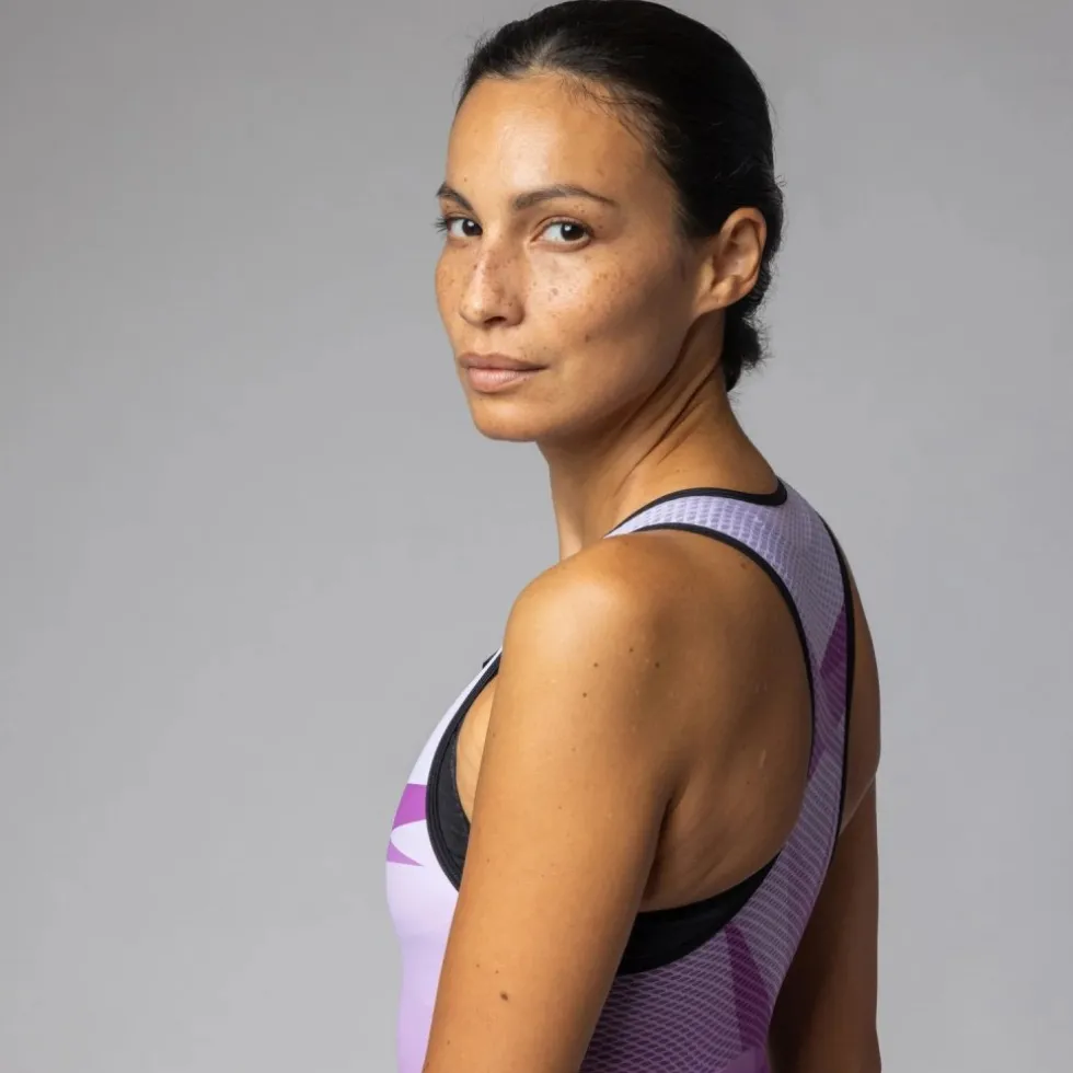 Alé TRIATHLON Horizon Trisuit zonder mouwen Dames - violetta
