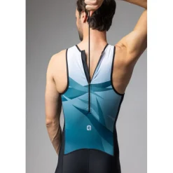 Trisuits|Trisuits < Ale Alé TRIATHLON Horizon Triuit zonder mouwen Heren - groen