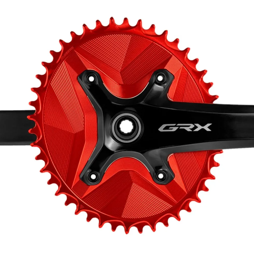 Alugear AERO Kettingblad - Gravel | 4x BCD 110 (Shimano GRX) | 1x 11/12s - ovaal | zwart