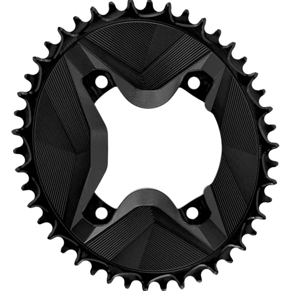 Alugear AERO Kettingblad - Gravel | 4x BCD 110 (Shimano GRX) | 1x 11/12s - ovaal | zwart
