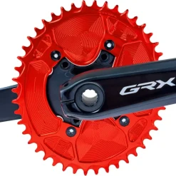 Alugear AERO Kettingblad - Gravel | 4x BCD 110 (Shimano GRX) | 1x 11/12s - ovaal | zwart