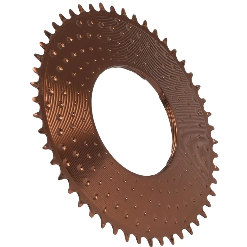 Alugear AERO Kettingblad - Road/Gravel | Thread Mount | 6.5mm | 1x 11/12/13s | rond - mocha
