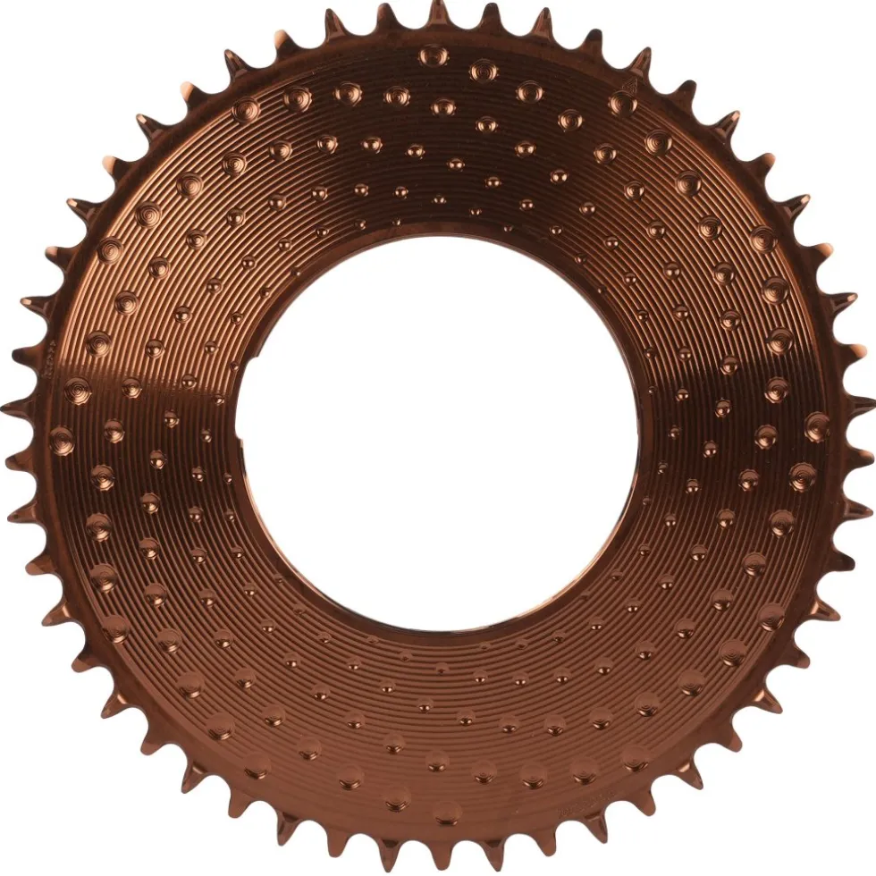 Alugear AERO Kettingblad - Road/Gravel | Thread Mount | 6.5mm | 1x 11/12/13s | rond - mocha