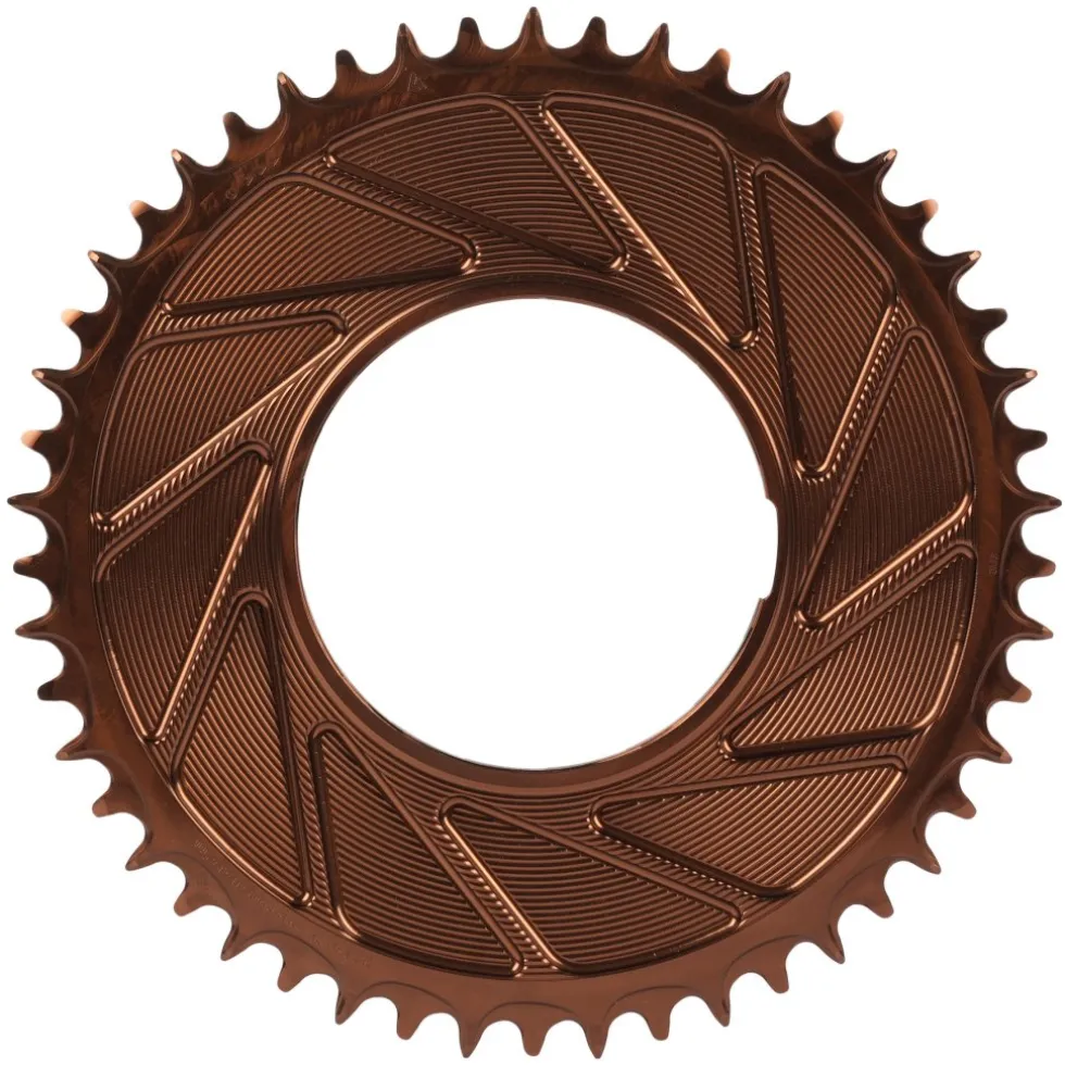 Alugear AERO Kettingblad - Road/Gravel | Thread Mount | 6.5mm | 1x 11/12/13s | rond - mocha