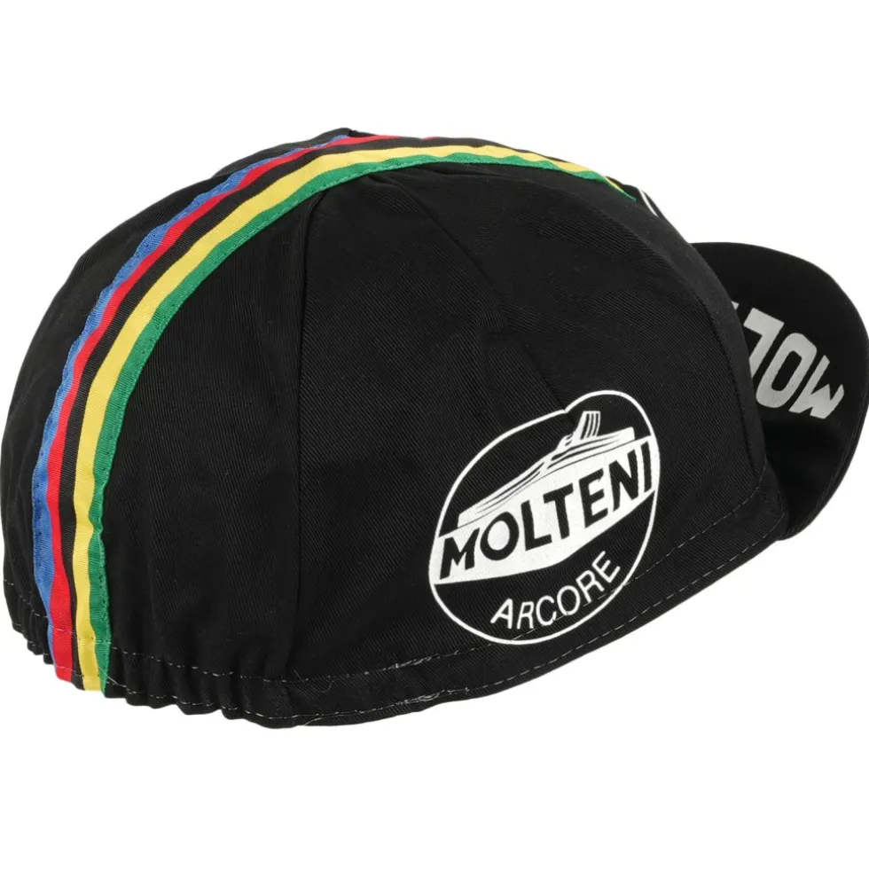 Apis Retro Stijl Professionele Fietspet - MOLTENI BLACK