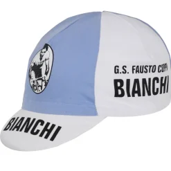 Apis Retro Stijl Professionele Fietspet - FAUSTO COPPI - BIANCHI