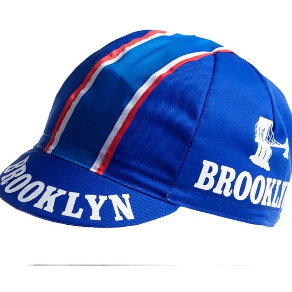 Apis Retro Stijl Professionele Fietspet - BROOKLYN BLUE