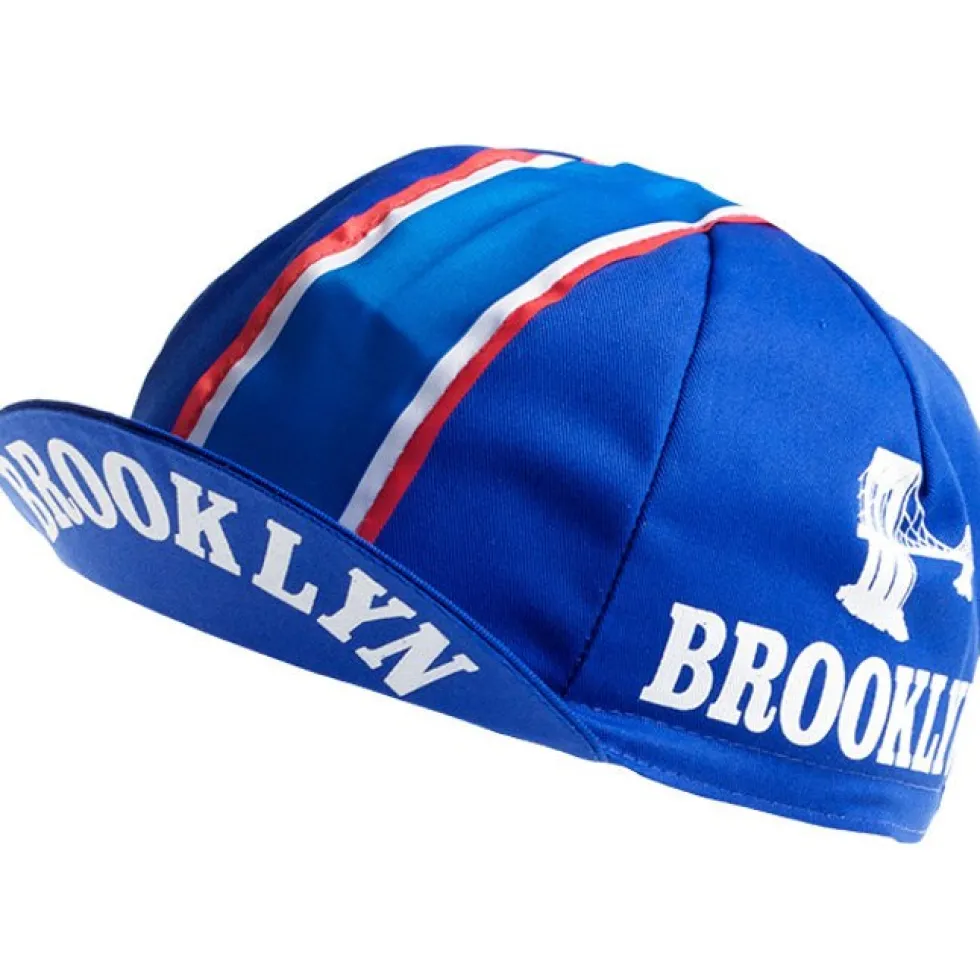 Apis Retro Stijl Professionele Fietspet - BROOKLYN BLUE