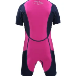 AQUASPHERE Stingray HP Kinderen Wetsuit met Korte Mouwen - Pink/Navy Blue