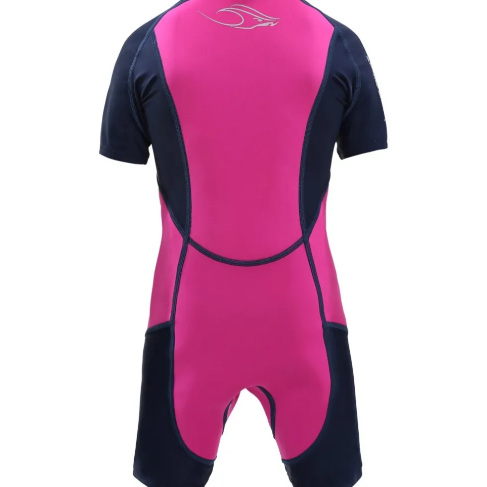 AQUASPHERE Stingray HP Kinderen Wetsuit met Korte Mouwen - Pink/Navy Blue
