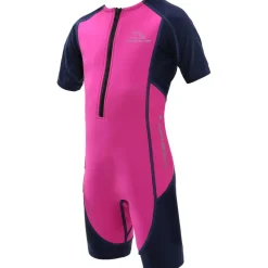 Neopreen Kleding|Neopreen Kleding < AQUASPHERE Stingray HP2 Wetsuit met Korte Mouwen Kinderen - Pink/Navy Blue