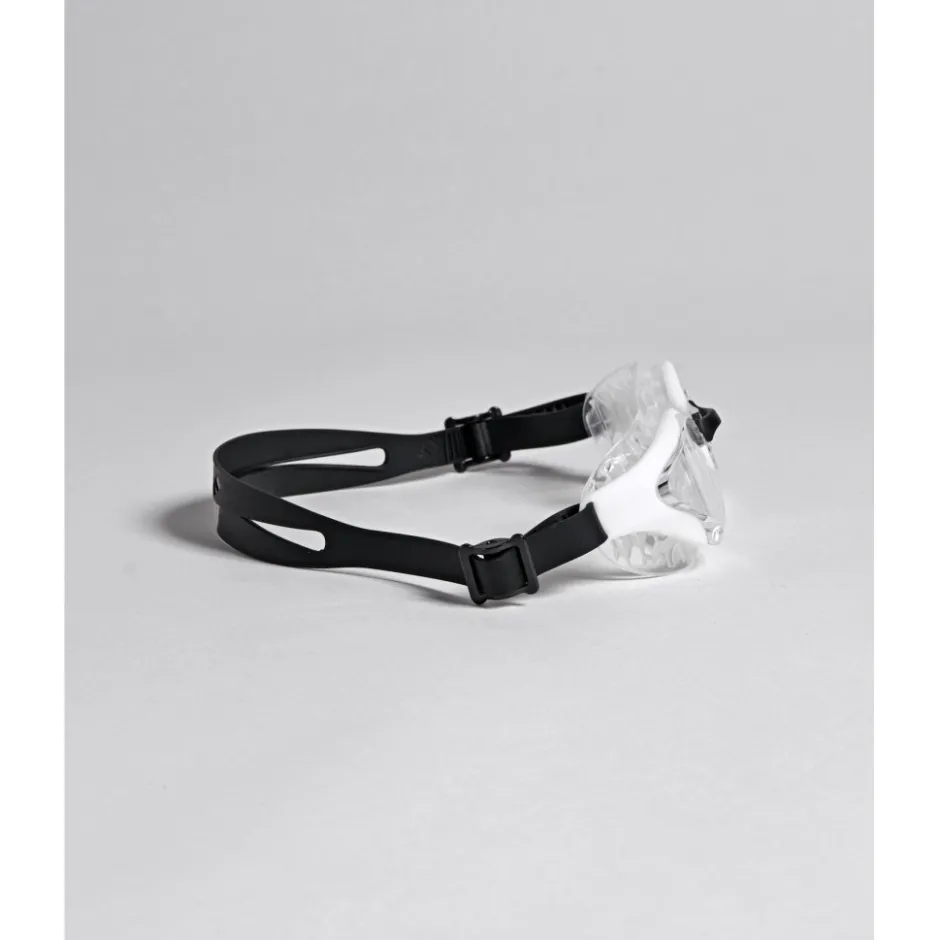 Zwembrillen|Zwembrillen < arena Air Bold Swipe Zwembril - Transparant/Wit/Zwart