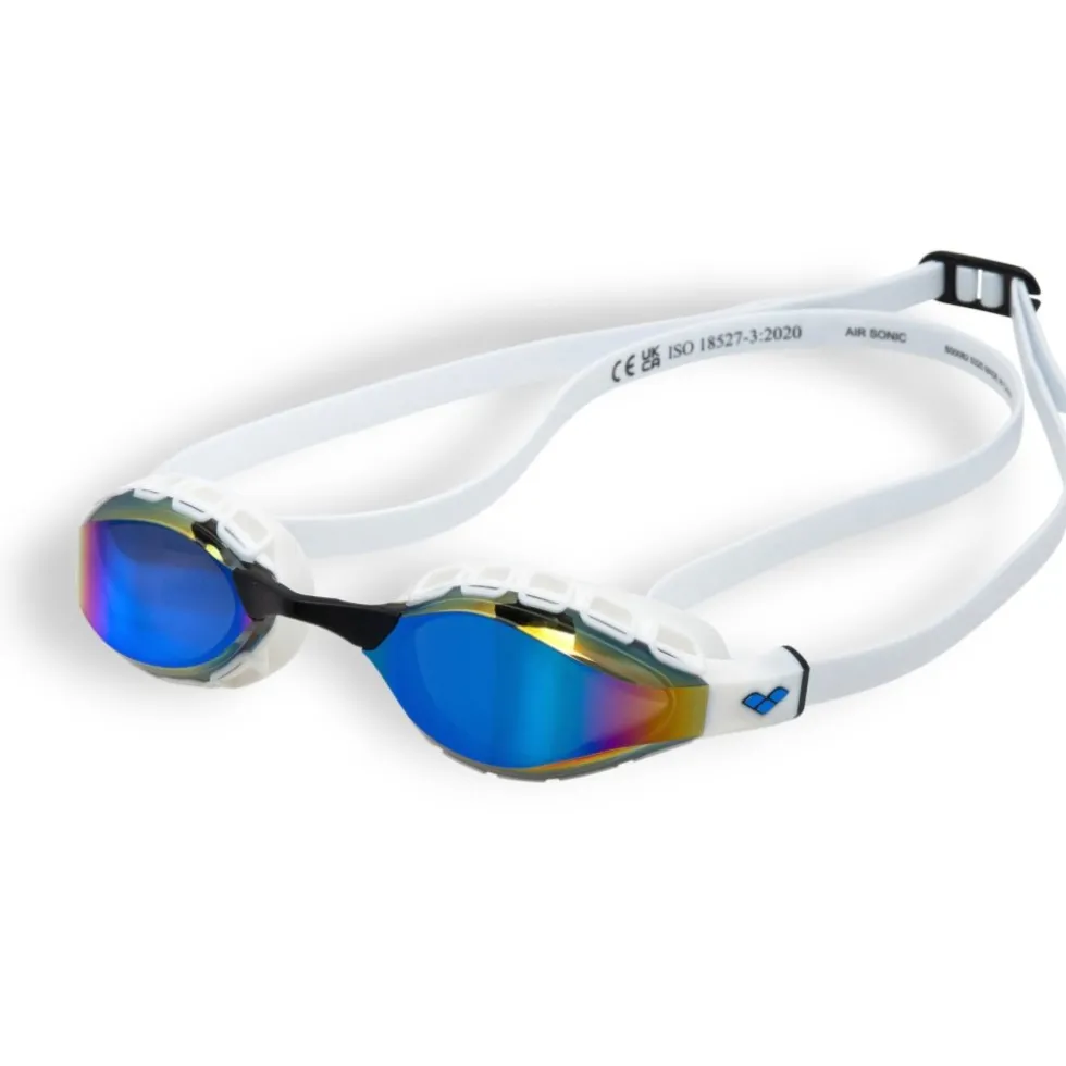 arena Air Sonic Mirror Zwembrillen - Blue/White