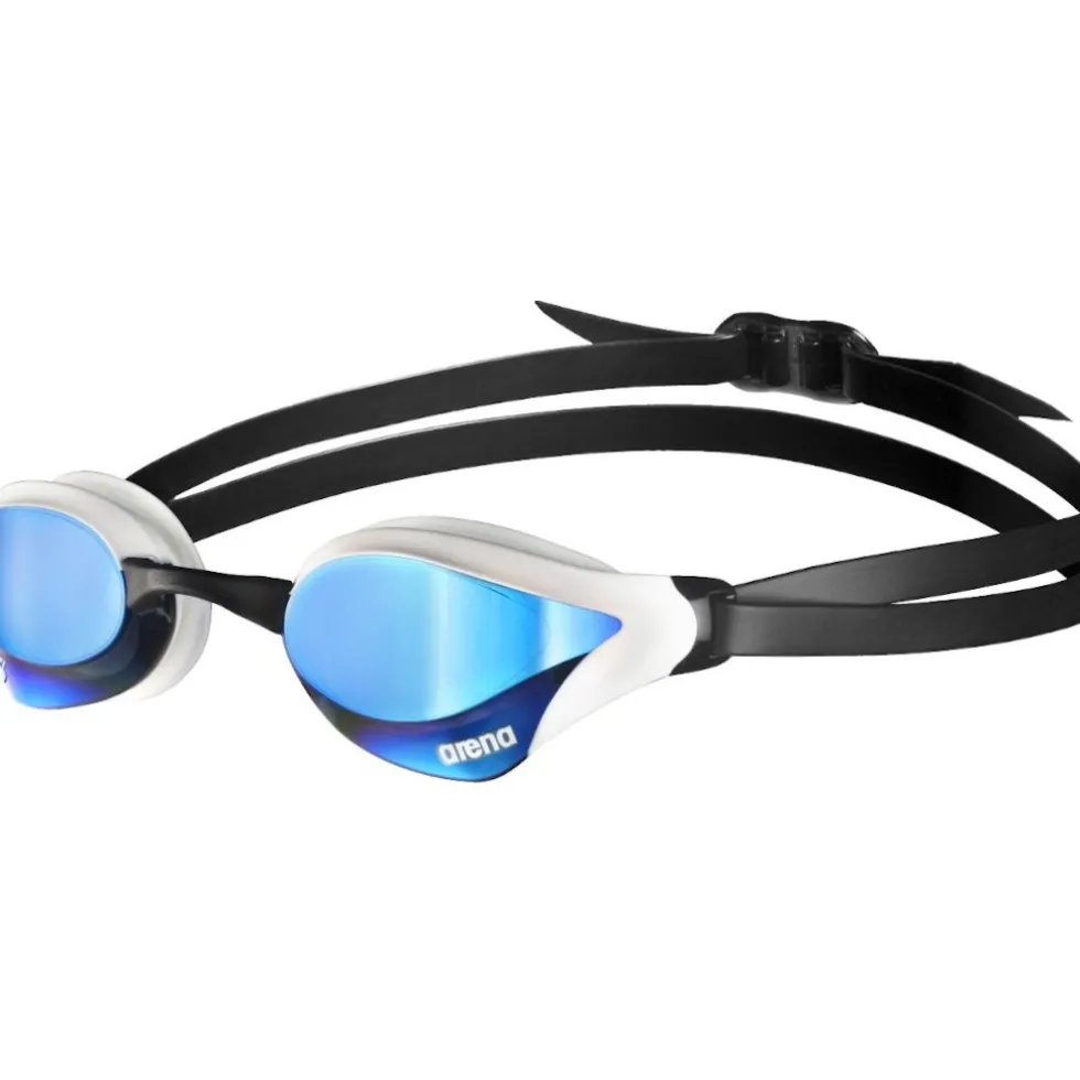 arena Cobra Core Swipe Mirror Zwembril - Blauw/Wit