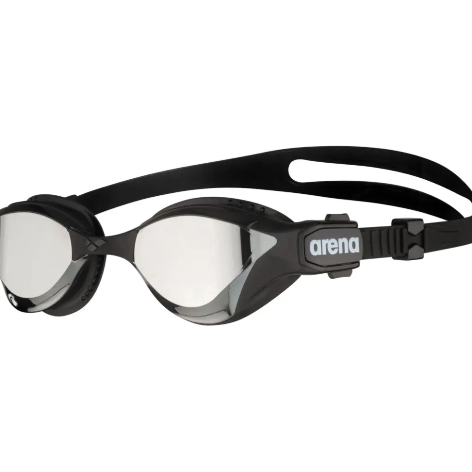 Zwembrillen|Zwembrillen < arena Cobra Tri Swipe Mirror Zwembril - Zilver/Zwart