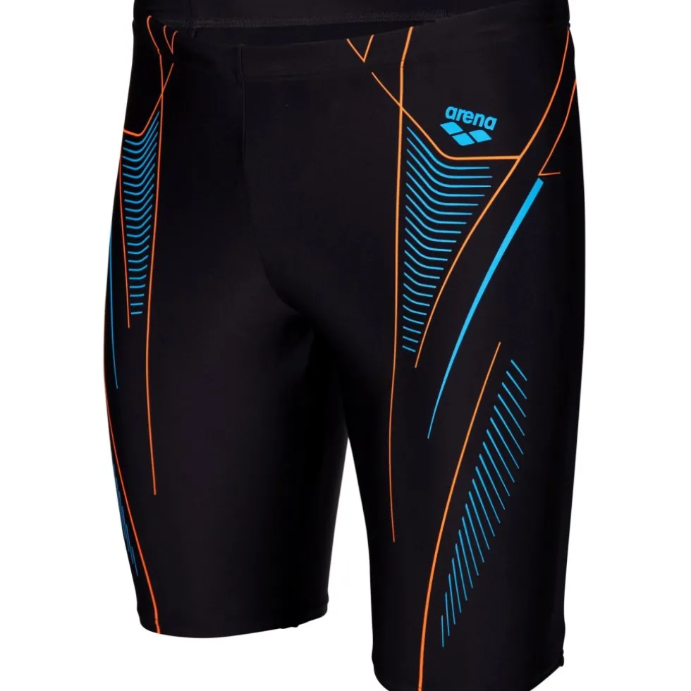 arena Feel Neo Stream Zwem Jammer Mannen - Black/Turquoise/Team Orange