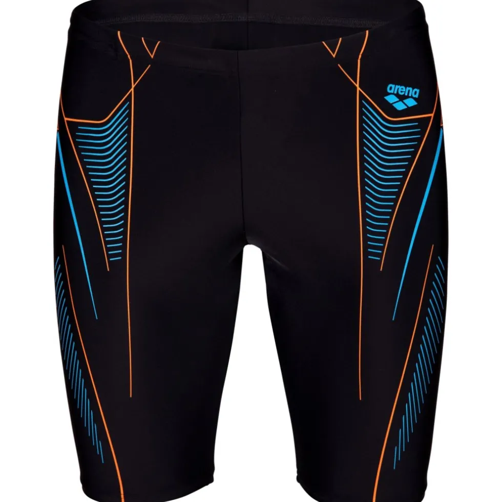 arena Feel Neo Stream Zwem Jammer Mannen - Black/Turquoise/Team Orange