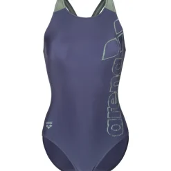 arena Feel Scratchy V Back Badpak Vrouwen - Navy/Sage