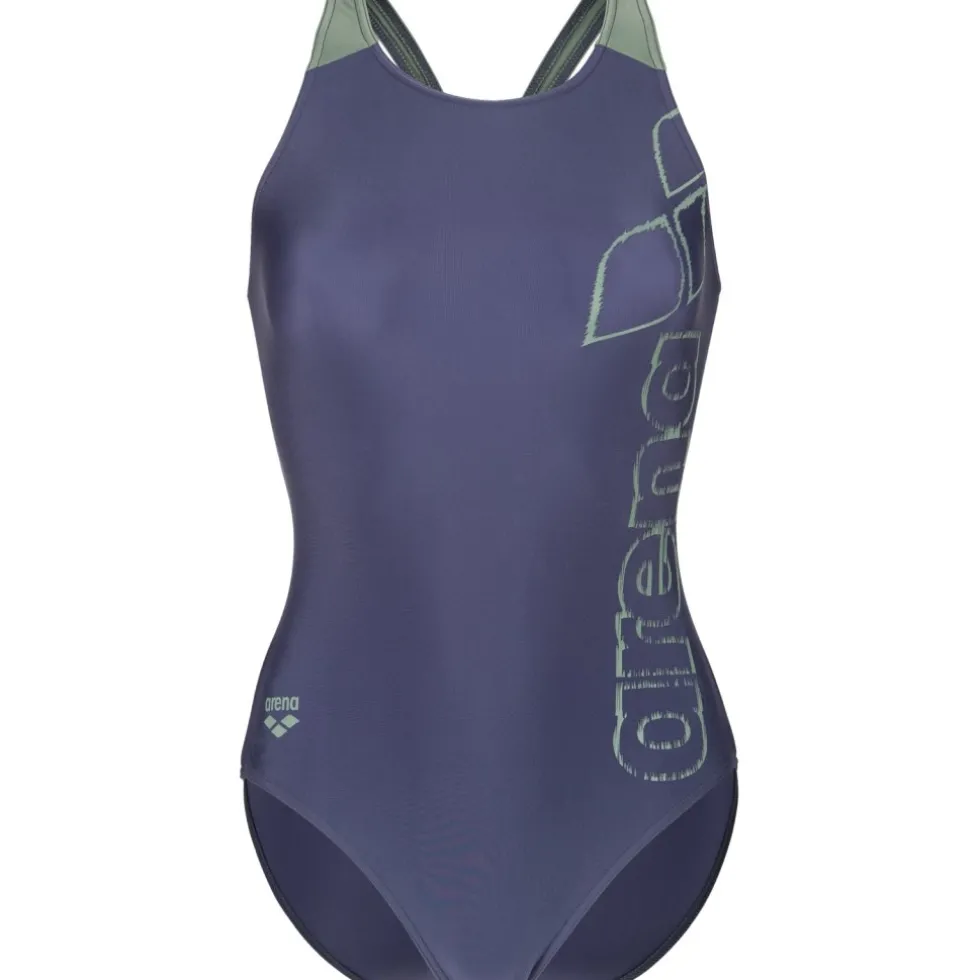 arena Feel Scratchy V Back Badpak Vrouwen - Navy/Sage