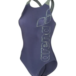 arena Feel Scratchy V Back Badpak Vrouwen - Navy/Sage