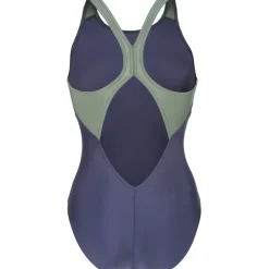 arena Feel Scratchy V Back Badpak Vrouwen - Navy/Sage
