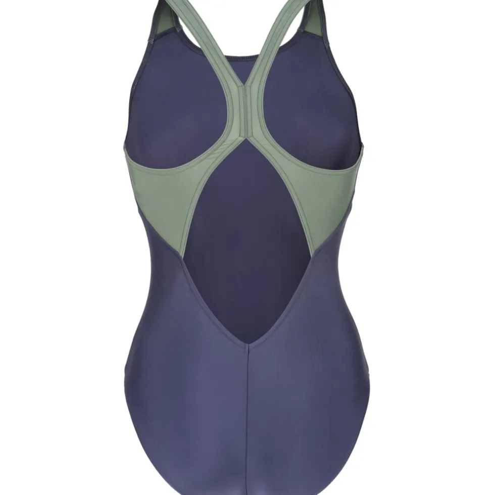 arena Feel Scratchy V Back Badpak Vrouwen - Navy/Sage