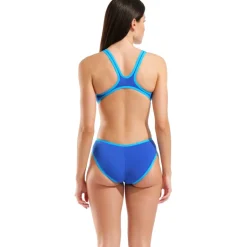 Zwembroeken & Bikini'S < arena One Biglogo Badpak Vrouwen - Neon Blue/Turquoise