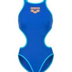 Zwembroeken & Bikini'S < arena One Biglogo Badpak Vrouwen - Neon Blue/Turquoise