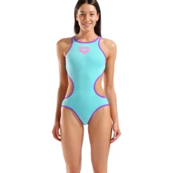 arena One Biglogo Badpak Vrouwen - Water/Purple