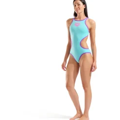arena One Biglogo Badpak Vrouwen - Water/Purple