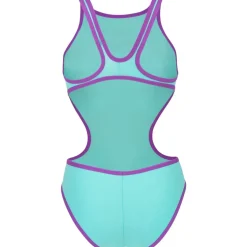 arena One Biglogo Badpak Vrouwen - Water/Purple