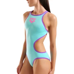 arena One Biglogo Badpak Vrouwen - Water/Purple