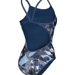 arena Perfomance Scratched Super Fly Back Badpak Dames - Multi Zwart-Navy