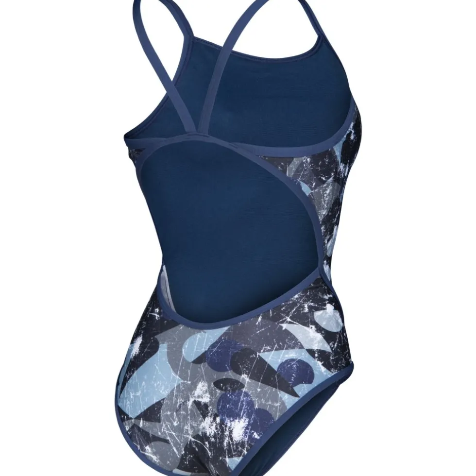 arena Perfomance Scratched Super Fly Back Badpak Dames - Multi Zwart-Navy