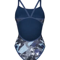 arena Perfomance Scratched Super Fly Back Badpak Dames - Multi Zwart-Navy