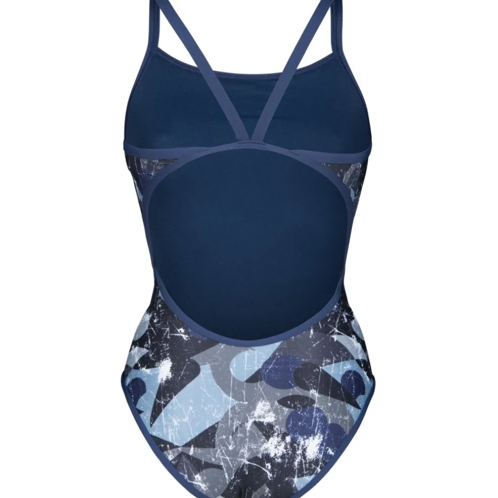 arena Perfomance Scratched Super Fly Back Badpak Dames - Multi Zwart-Navy