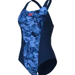 arena Performance Crackle Swim Pro Back Badpak Dames - Navy/Royal Multi