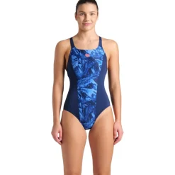 arena Performance Crackle Swim Pro Back Badpak Dames - Navy/Royal Multi