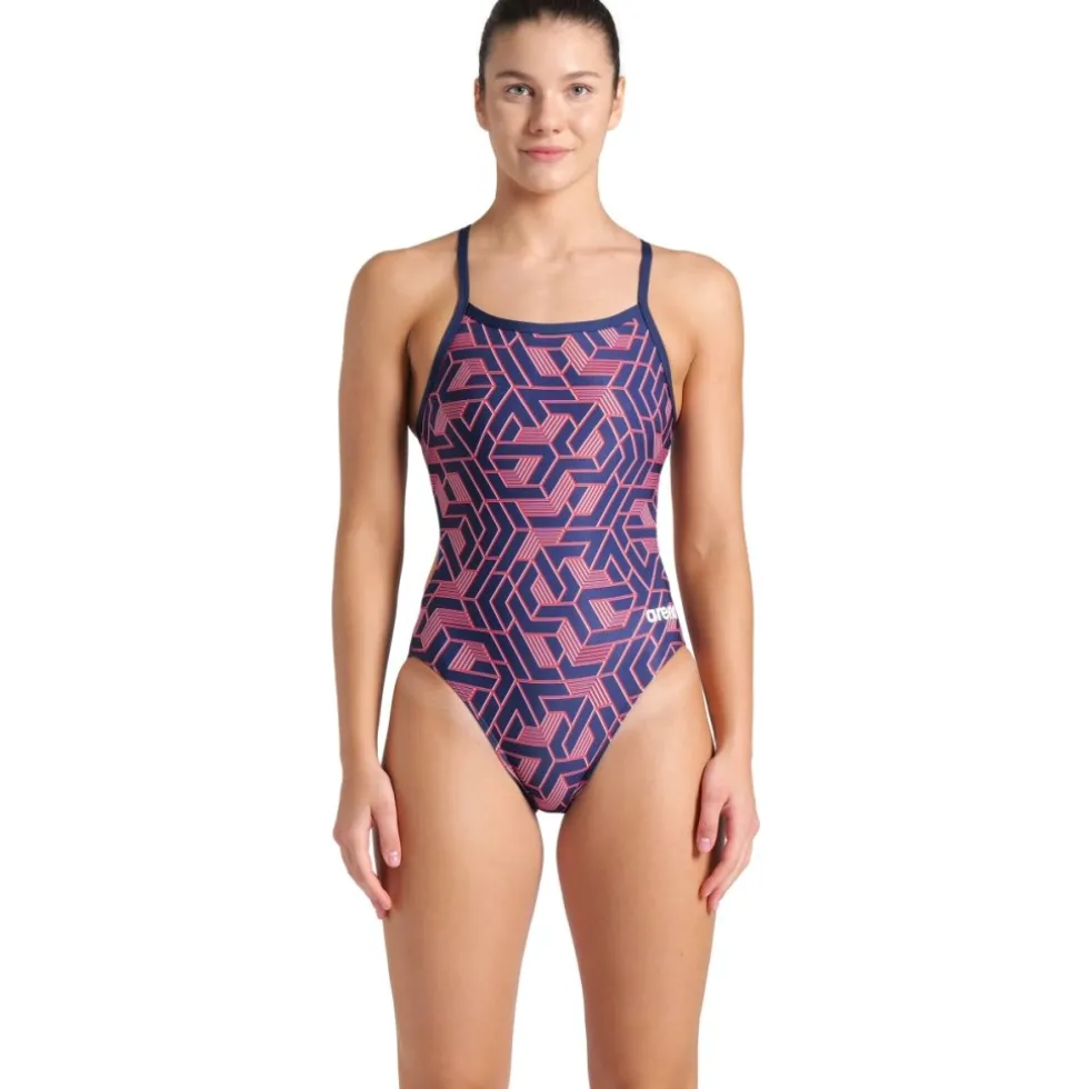 arena Performance Escape Challenge Back Badpak Dames - Navy/Team Rood Wit Blauw